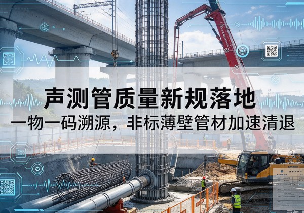 绥滨声测管质量新规落地，一物一码溯源，非标薄壁管材加速清退